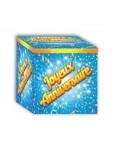 Urne Joyeux Anniversaire 20 x 20 cm