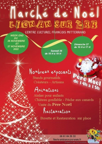 MARCHE DE NOEL A LIGNAN SUR ORB