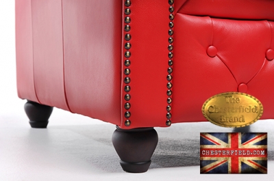 Canapé Original Chesterfield Rouge 3 places