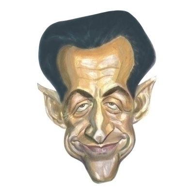 Masque nicolas sarkozy caricature CARTON