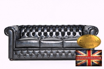 Canapé OriginCanapé Orial Chesterfield Antique Bleu 3 places