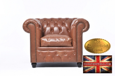 Fauteuil Chesterfield Vintage Mocha