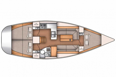 Location voilier Océanis 350 - 3 cabines - Marseille