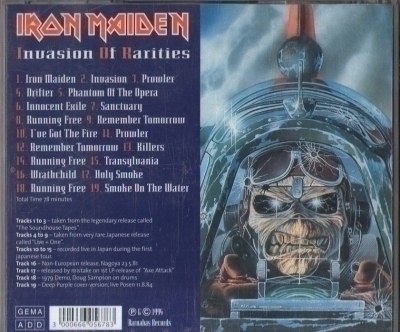 Invasion of Rareties Import Iron Maiden 