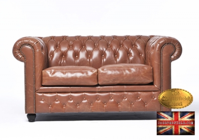 Canapé Original Chesterfield Vintage Mocha 2 place