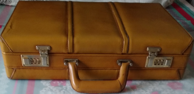 Attaché-case Vintage en cuir