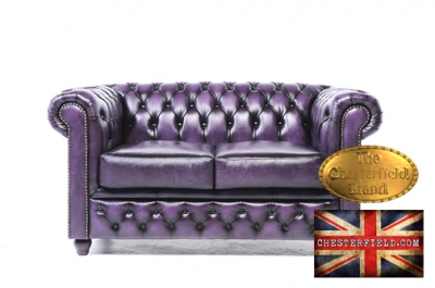 Canapé Chesterfield 2 places antique