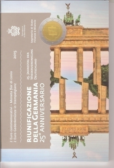 commemorative 2 euros bu allemagne 2015 reunification