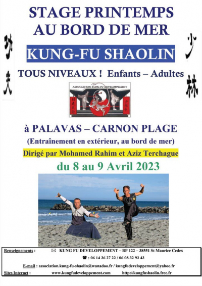 STAGE BORD DE MER KUNG-FU SHAOLIN