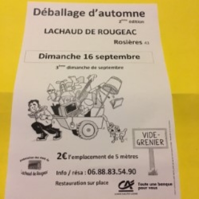 Déballage d'automne 2ème édition