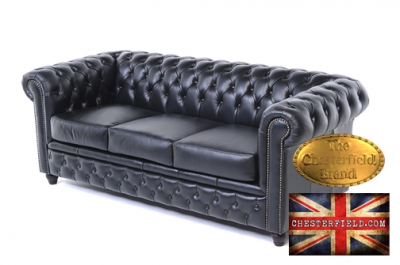 Original Canapé Chesterfield Brighton Noir