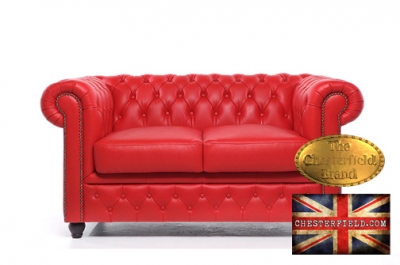 Canapé Original Chesterfield Rouge 2 places