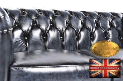 Canapé OriginCanapé Orial Chesterfield Antique Bleu 3 places