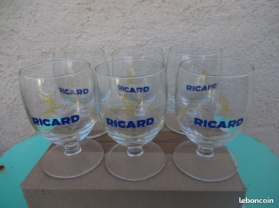 6 verre RICARD 