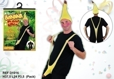 Panoplie Banana Boy Taille Unique
