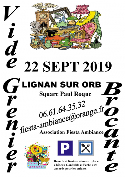 9ème VIDE GRENIER A LIGNAN SUR ORB (34490)