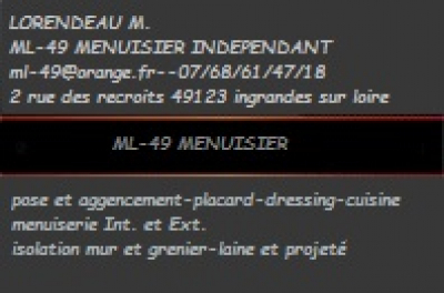 menuisier indépendant