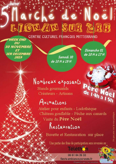 MARCHE DE NOEL A LIGNAN SUR ORB (34490)