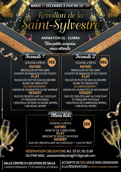 DINER SPECTACLE DE LA SAINT SYLVESTRE