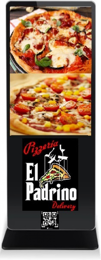 Vente d'un écran tactile interactif de 43 pouces et d'une application pour pizzeria 