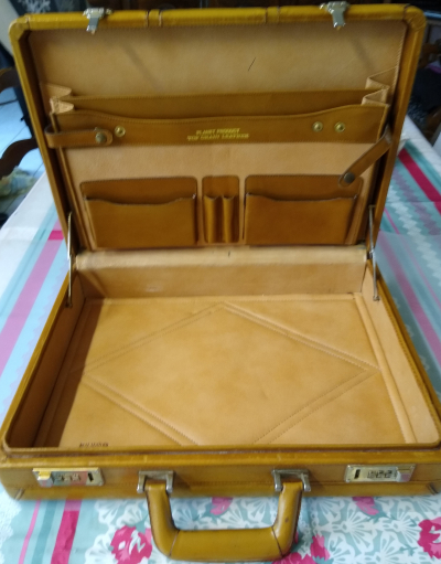 Attaché-case Vintage en cuir