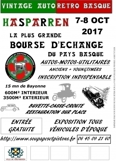 Grande bourse d echange au Pays Basque 7/8 octobre 2017