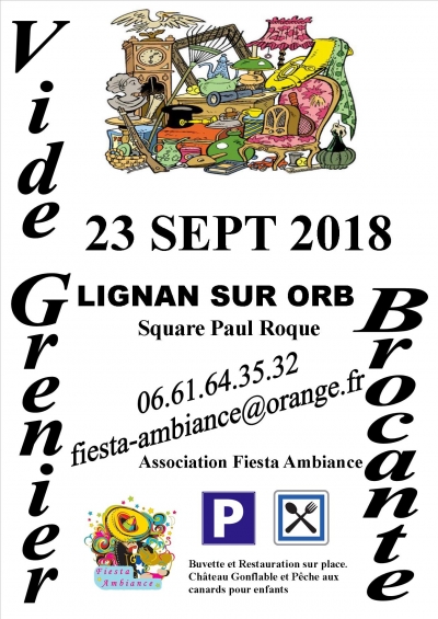 8ème Vide Grenier à LIGNAN SUR ORB (34490)